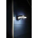 Solar bollard - GALIX - G4590B - Very bright - Stainless steel (Wall light option) with detector - H50 cm - 1000 Lumens – Bild 2