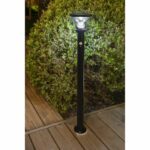 Solar street lamp - GALIX - G4595C - Very bright - Stainless steel with detector - H93 cm - 1000 Lumens