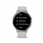 GPS Smartwatch - GARMIN - Venu 3S - 30.4mm (1.2) - Silver Steel, Sage Green Case and Sage Green Silicone Strap - Image 2
