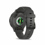 GPS Smartwatch - GARMIN - Venu 3S - 30.4mm (1.2) - Gray Steel, Dark Gray Case and Dark Gray Silicone Strap - Image 4