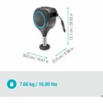 Automatic hose reel for terrace - GARDENA - RollUp S - Blue - Length 15 m - Hose 13 mm - Image 4