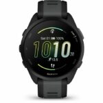 GPS smartwatch - GARMIN - Forerunner 165 - 1.2 - Black with Black and Grey strap