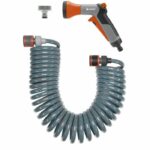 Flexible wardrobe Gardena-length 10m-Ø9mm-Small space watering-Complete kit with fittings-5 years warranty (4647-20)