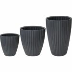 Flowerpot - Garden ID - Fancy - 40 x 42 cm - For garden, balconies or interiors - Anthracite - Image 4
