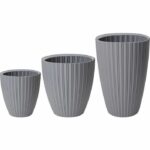 Flowerpot - Garden ID - Fancy - 40 x 58 cm - For garden, balconies or interiors - Light grey - Image 4