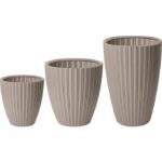 Flowerpot - Garden ID - Fancy - 40 x 58 cm - For garden, balconies or interiors - Taupe - Image 3