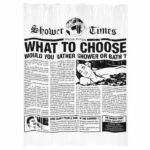 GELCO shower curtain Gazette 180 x 200 cm black