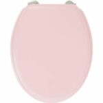 GELCO DESIGN Toilet seat Dolce - Stainless steel hinges - Molded wood - Rose crystal