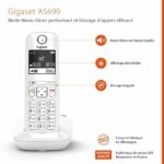 GIGASET Landline Phone AS690 White - Image 2