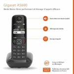 GIGASET Landline Phone AS690 Trio Black - Image 2