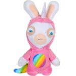 RABBITS CRETINS Unicorn Plush Lapicorn Rose Sound – 18 cm