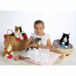 Plush - Gipsy Toys - Mimiz Cat - 28cm - Red/White - Image 4