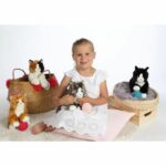 Plush - Gipsy Toys - Mimiz Cat - 28cm - Red/White - Image 5