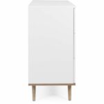 Göteborg chest of drawers - 3 drawers - White Sonoma oak decor - Scandinavian - L 79.8 x D 40 x H 86.5 cm - Image 5