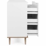 Göteborg chest of drawers - 3 drawers - White Sonoma oak decor - Scandinavian - L 79.8 x D 40 x H 86.5 cm - Image 6