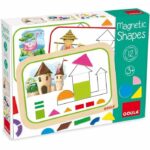Educational game - GOULA - Magnetic shapes box - 12 activities with 24 wooden pieces