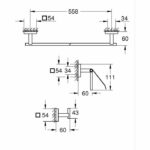 3-in-1 Accessory Set - GROHE - 41124000 - Start Cube - Chrome - Image 2