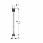 Shower hose - GROHE - 22100000 - 1.75 m - VitalioFlex - Metal