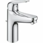 Single-lever basin mixer - GROHE Swift - 24325001 - Chrome - Size M - Water saving