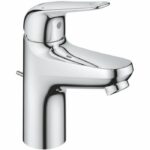 Single-lever basin mixer - GROHE Swift - 24316001 - Chrome - Size S - Water saving