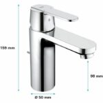 GROHE Bathroom Faucet Get sink, emptying tickle, inclination, Foam water saving water, size M, 23454000 - Image 3