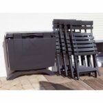 Grosfillex Miami folding chair - Anthracite - Image 2