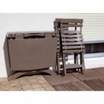 Grosfillex Miami folding chair - Taupe - Image 2