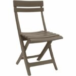 Grosfillex Miami folding chair - Taupe