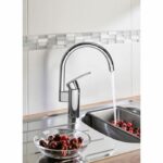 Kitchen faucet - Chrome - High Spout - GROHE Wave Cosmopolitan - 32449001 - Image 2