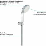 Grohe shower set 1 jet with vitulio go 100 chrome wall support 26198000 - Image 4