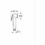 Shower head - GROHE Vitalio - 26351000 - 1 jet - Chrome - Hand shower with trigger - Anti-scald technology - Water saving - Image 2