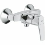 Grohe START FLOW Monocumande shower tap, wall mounting, threaded fit for 1/2 hose, metal rosettes included, 23771000
