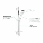 Shower set 3 jets with bar - Grohe - Image 4