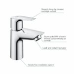 Bathroom faucet - GROHE Start Edge - 23898001 - Size S - Without waste pull - Chrome – Bild 5
