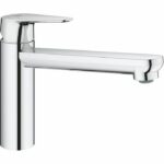 Grohe Tap Kitchen Sink Start Curve, Economic Water Mousseur, without emptying tag, Emptying Bonde included, 31717000
