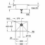 GROHE K700 stainless steel sink 31726SD0 - Image 3