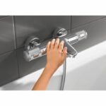 Grohe thermostatic mixer shower precision feel, wall mounting, temperature indicator, integrated filters, chrome, 34788000 - Image 2