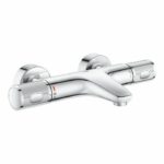 Grohe thermostatic mixer shower precision feel, wall mounting, temperature indicator, integrated filters, chrome, 34788000