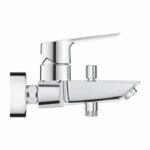 Grohe Mixer Monocomande Bath /Shower Start, Faucet with inverter, Economic Water Figure, Rosette included, Chrome, 23206002 - Image 2
