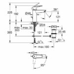 GROHE single lever sink mixer - Size M - Chrome - Water saving - 5 year warranty - parts - Image 2