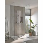 Grohe shower column thermostatic mixer vitulio joy0, shower head 260mm, 3 jet shower, chrome, 26403002 - Image 2