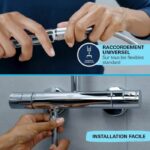Shower head - GROHE Vitalio Start 110 27940001 - 1 Rain jet - Water saving - Anti-limescale process - Chrome - Image 6