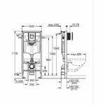 Solido 3 in 1 pack for WC - Installation height 1.13m - GROHE - 38811KF0 – Bild 2