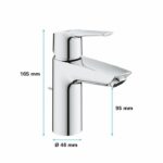 Grohe Quickfix Start Bathroom Faucet Lavabo, Foam water saving, with emptying tick - Image 5
