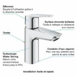 Grohe Quickfix Start Bathroom Faucet Lavabo, Foam water saving, with emptying tick - Image 6