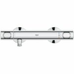 Grohe thermostatic mixer shower Precision Flow, Wall mounting, anti-cross protection, 1/2 threaded connection, chrome, 34840000