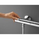 Grohe thermostatic mixer shower Precision Flow, Wall mounting, anti-cross protection, 1/2 threaded connection, chrome, 34840000 - Image 4