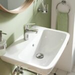 Single-lever basin mixer - GROHE Swift - 24323001 - Chrome - Size S - Cold water opening - Water saving - Click-clack waste - Image 2
