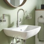Single-lever basin mixer - GROHE Swift - 24330001 - Chrome - Size L - High spout - Water saving - Image 2
