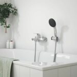 Single-lever bath/shower mixer - GROHE Swift - 24335001 - Chrome - Exposed wall mounting - Image 2